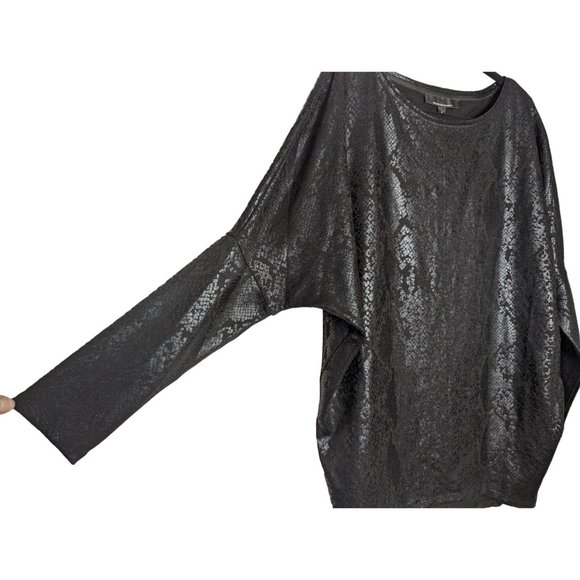 White House Black Market long sleeve snake Dolman print‎ Dolman Tunic S - Picture 4 of 9